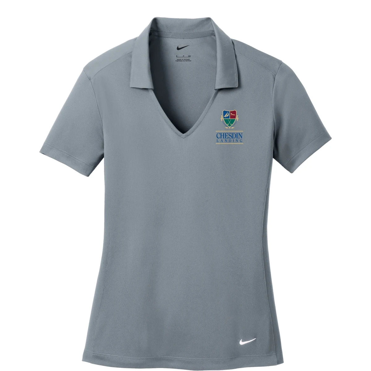 NIKE(R) LADIES DRI-FIT VERTICAL MESH POLO 1