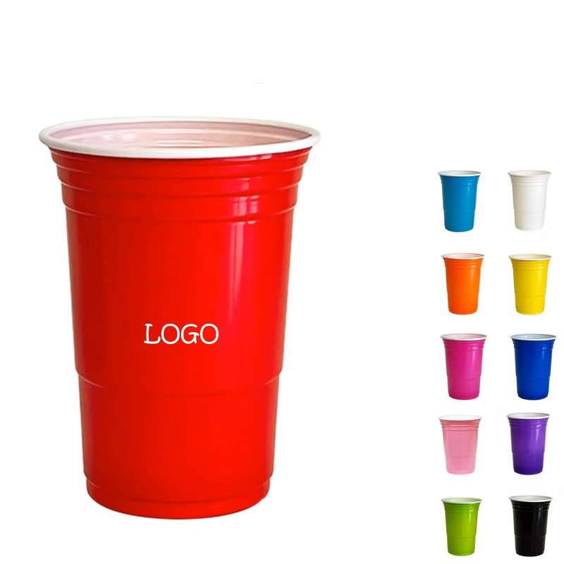 16 Oz. Reusable Portable Plastic Party Solo Cup