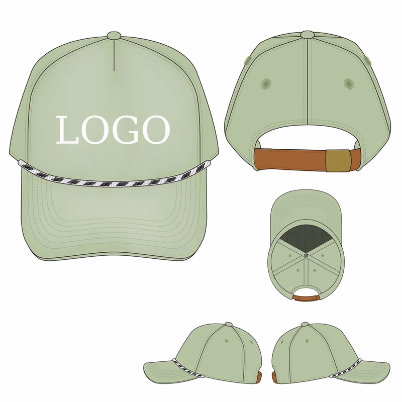5 Panel Rope Adjustable Snapback Baseball Cap