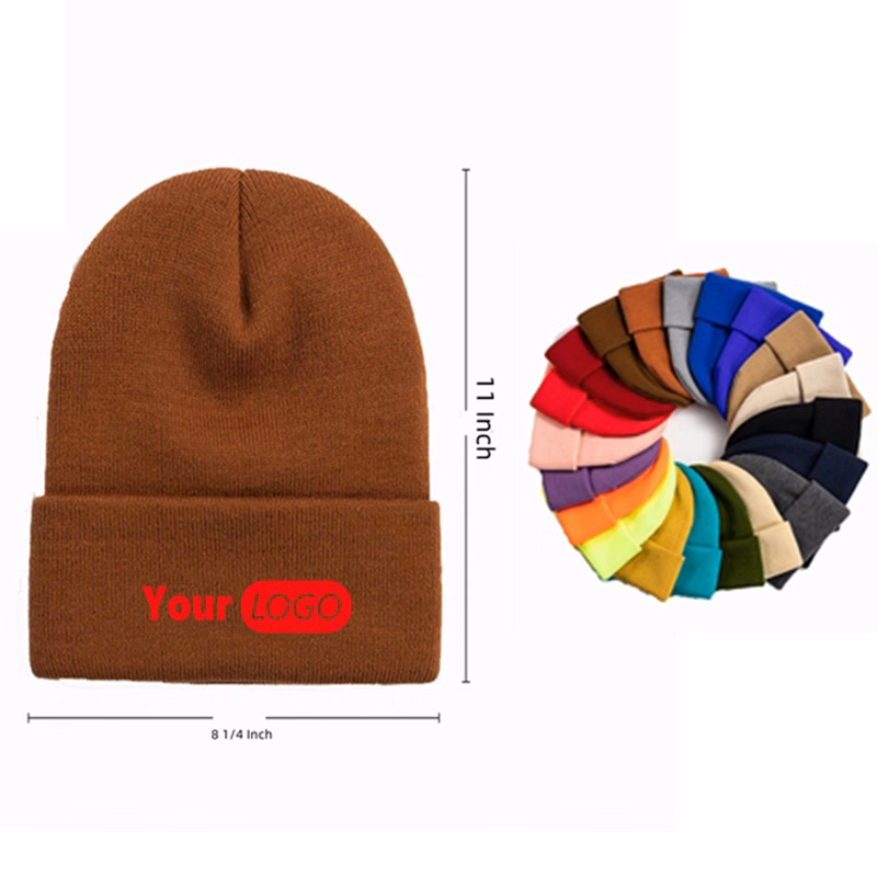Stylish Pom Knitted Acrylic Hat