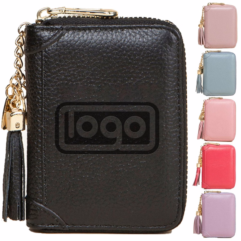 PU Leather Women's Tassels Bank Card Case Bag