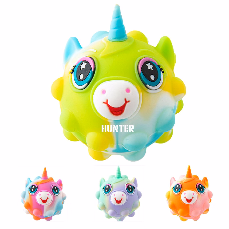 Unicorn silicone relief balls decompression toy