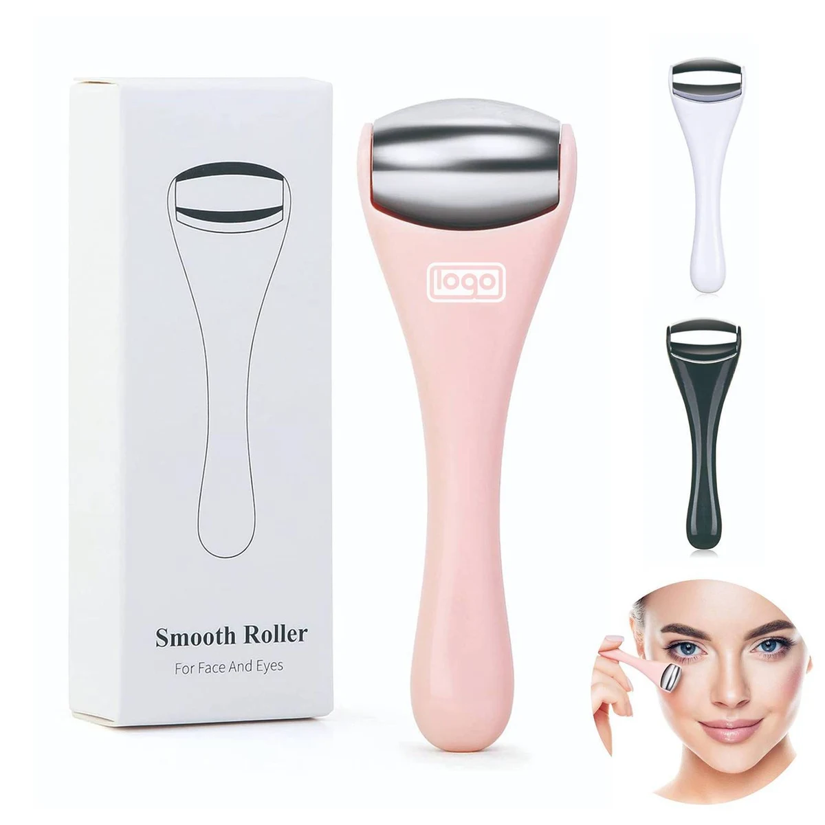 Stainless Steel Silicone Facial Roller 1