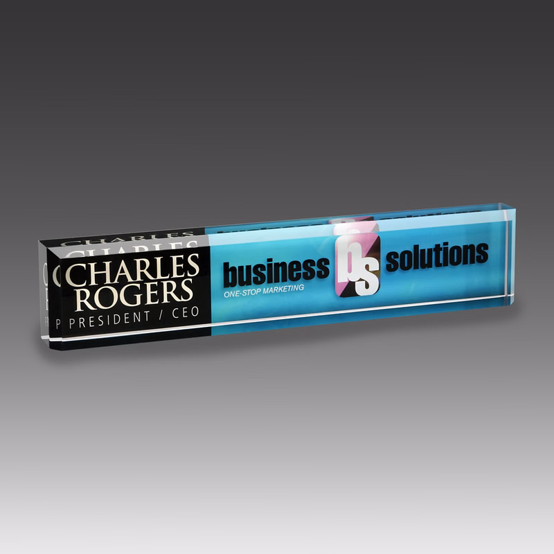 AcryliPrint HD Nameplate