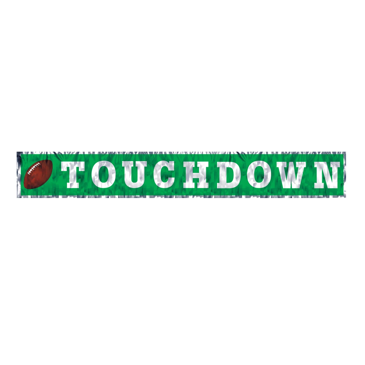Metallic Touchdown Fringe Banner 1