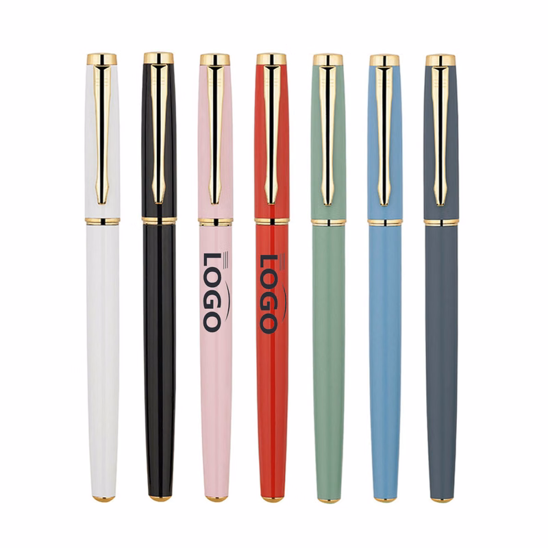 0.5mm Black Ink Gel Pen With Metal Clip