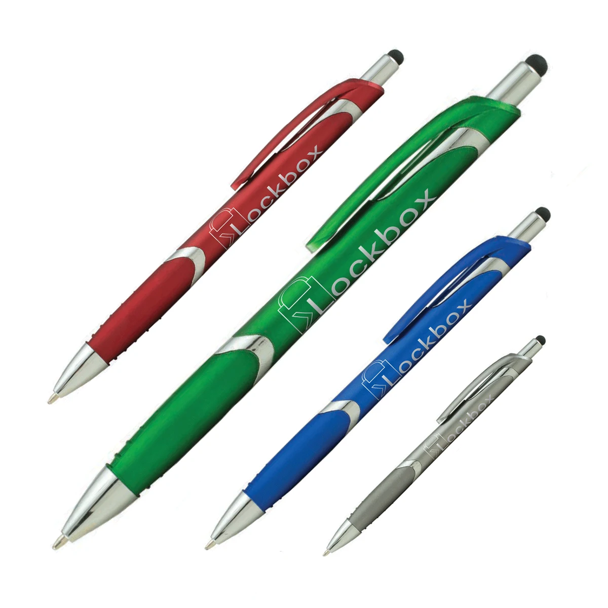 Spectrum Metallic with Stylus Plastic Pen (1 Color Imprint) 1