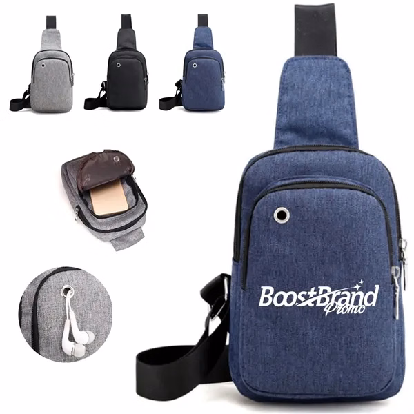 Custom USB Charging Sling Shoulder Bag — Connected Travel & Daily Commute
