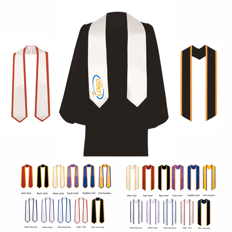 60" x 5" Unisex Graduation Sash Honor Stole Full Color