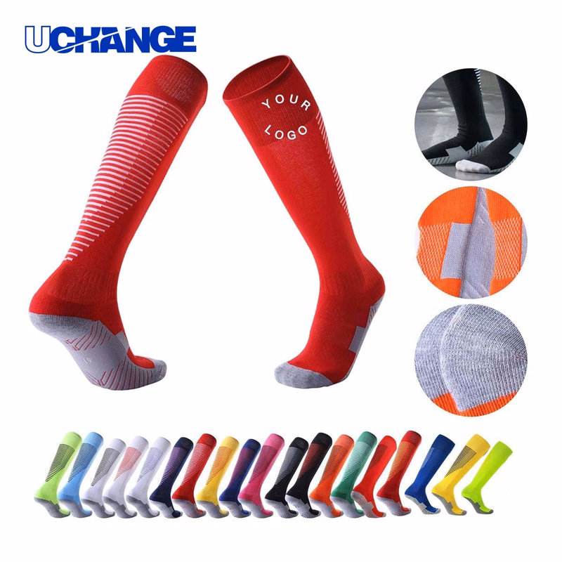 Knee Length Soccer Socks with Reinforced Toe for Team Sports