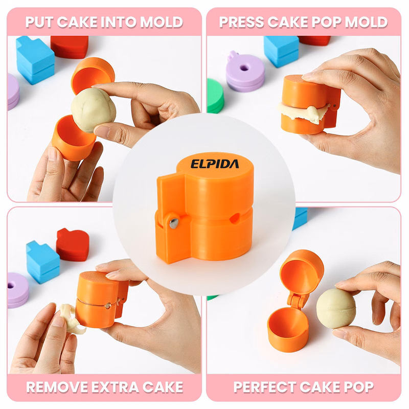 3D Printed Sphere Circle Cake Pop Cutter and Pusher