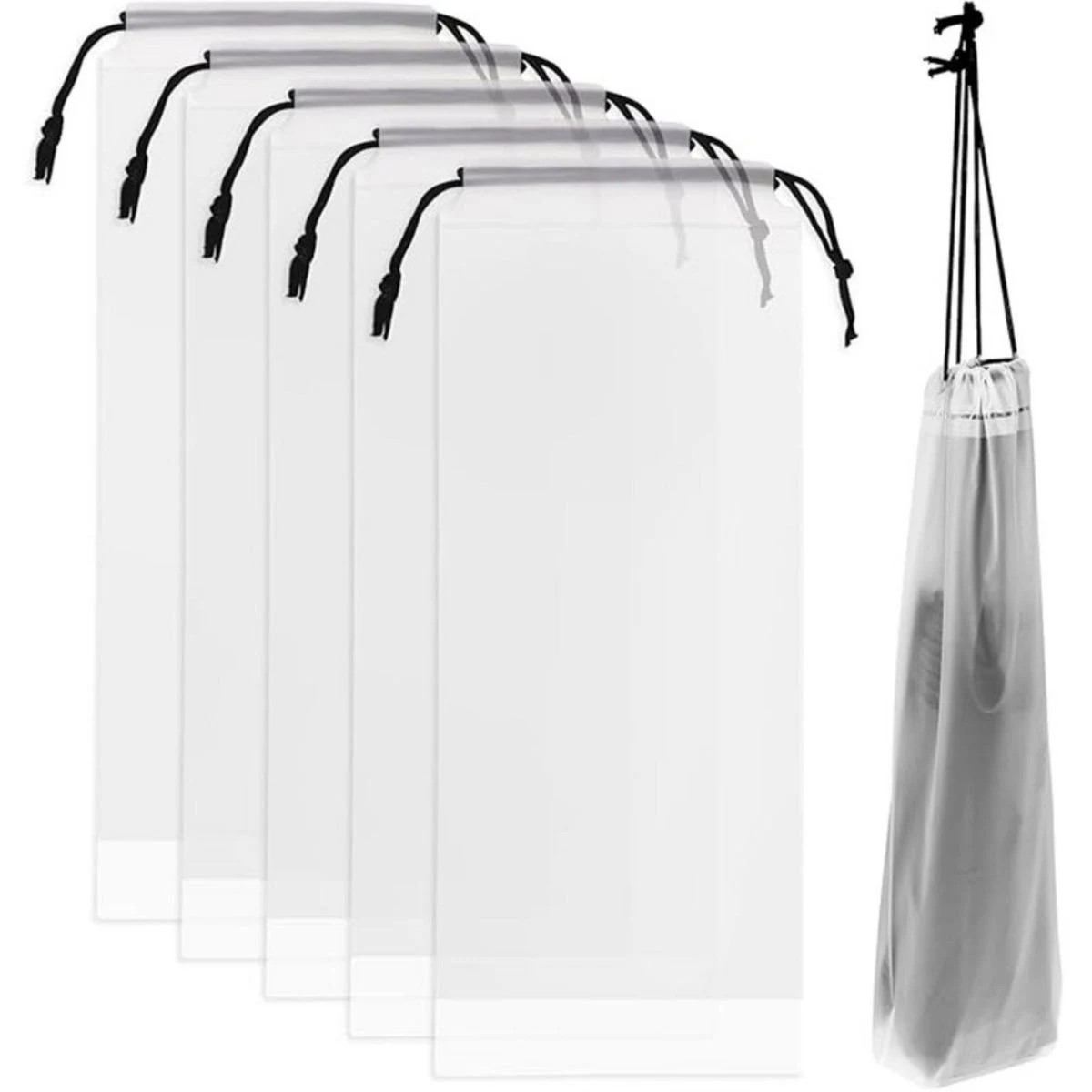 PEVA Waterproof Drawstring Pouch Umbrella Bag Small Items Bag 1