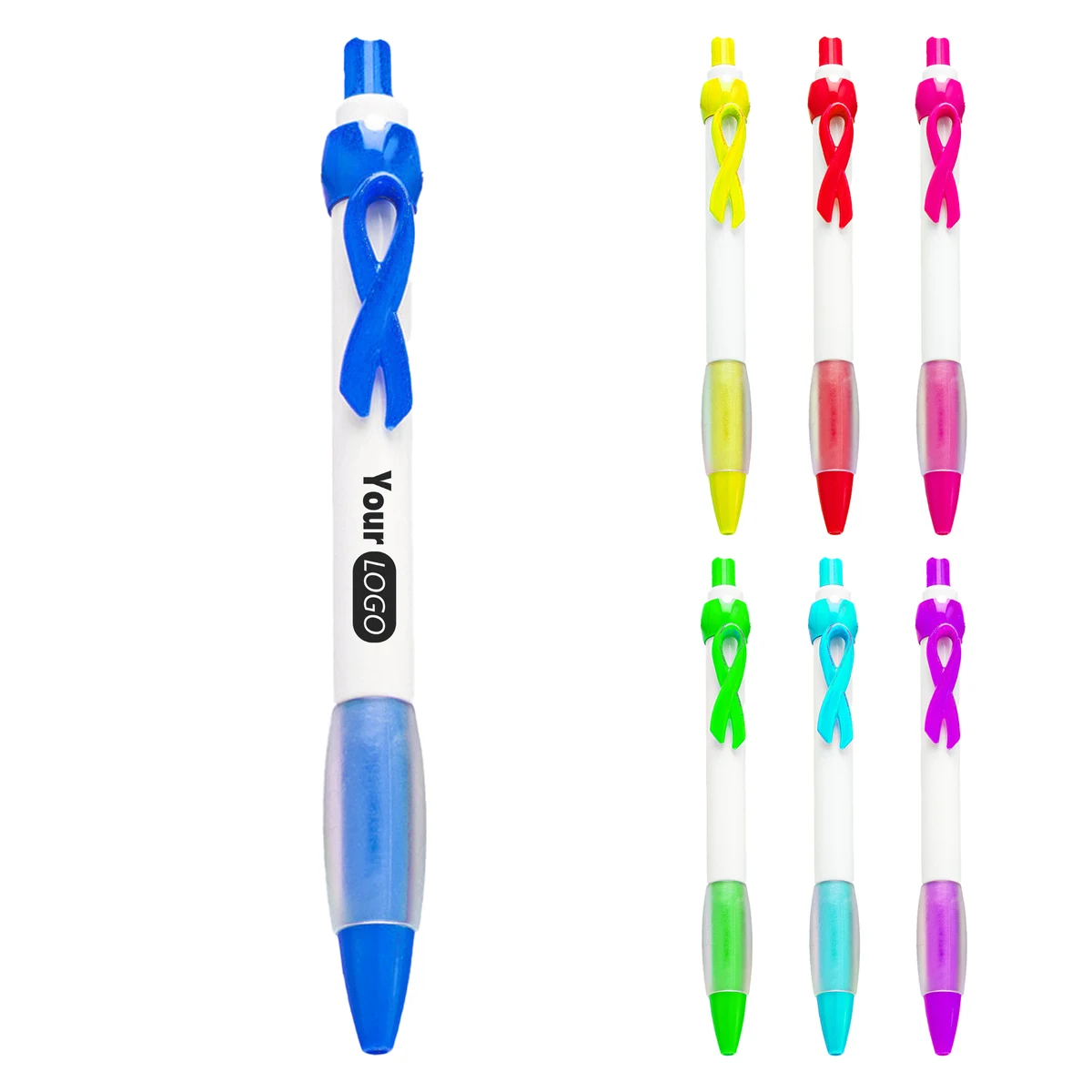 Plastic Ribbon Awareness Pen 1
