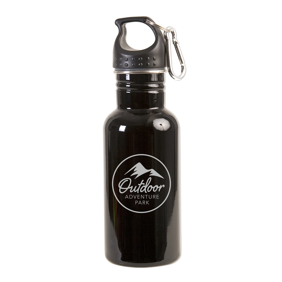 17 oz Stainless Steel Adventure Water Bottle With Carabiner 1
