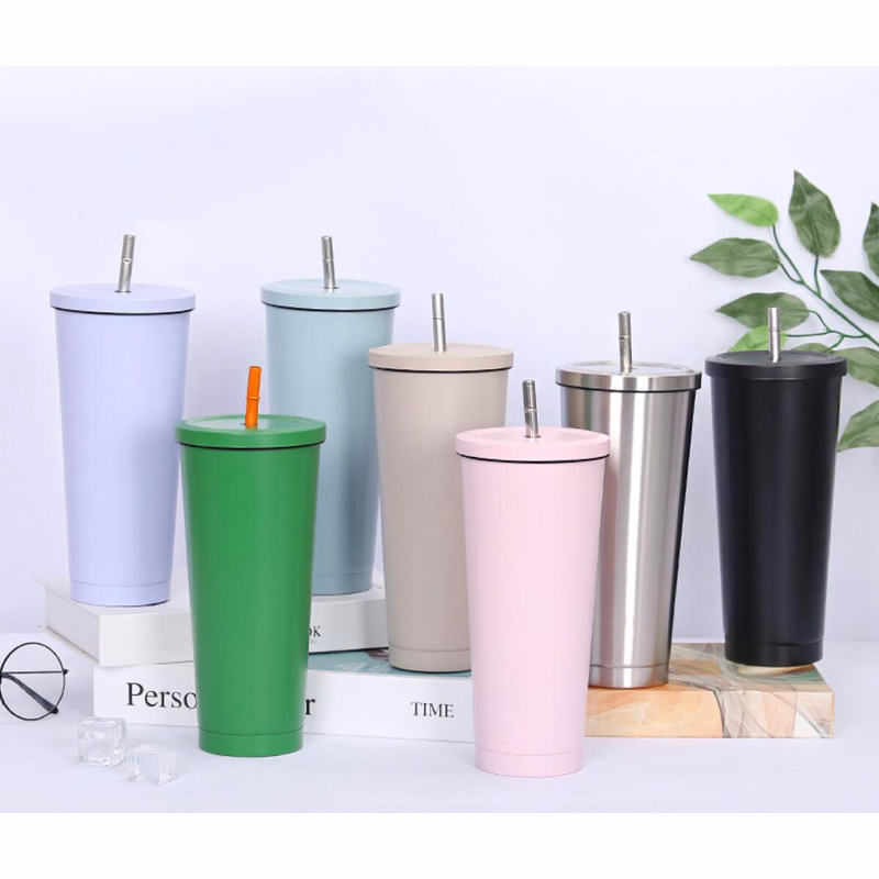 25OZ.Stainless Steel Tumbler with Straw