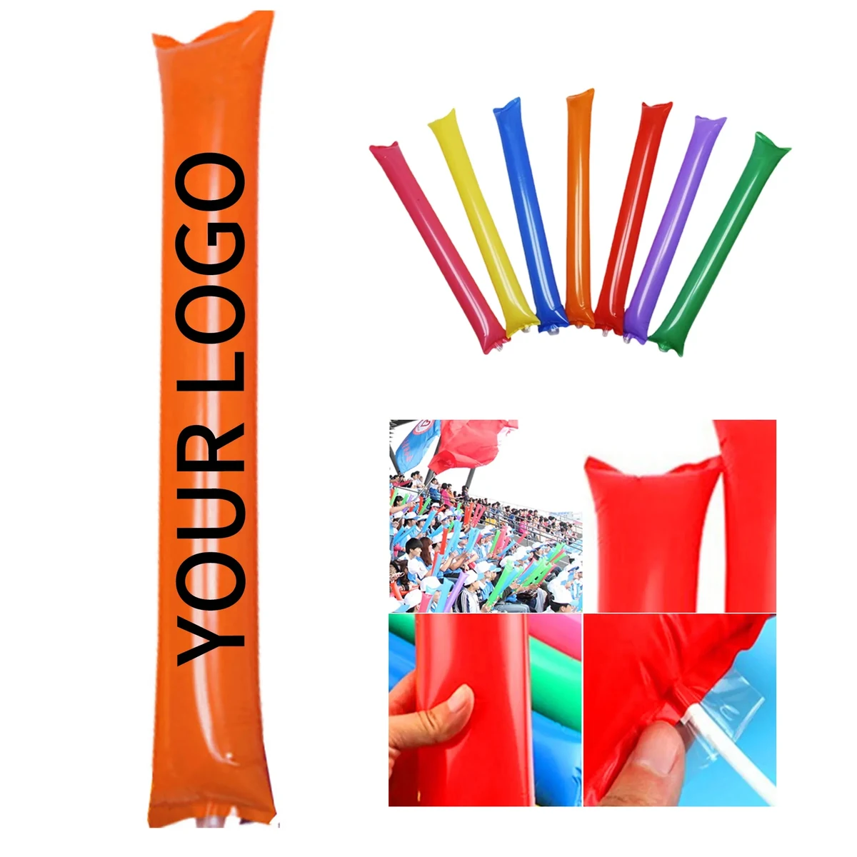 Inflatable Cheering Sticks 23.63x3.94 Inch for Events 1