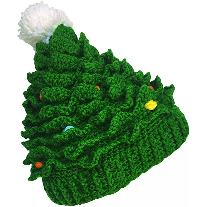Unisex Christmas Winter Knitted Crochet Beanie Hat 1