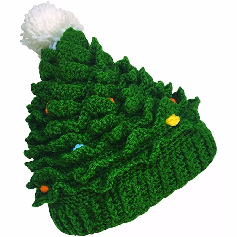 Unisex Christmas Winter Knitted Crochet Beanie Hat