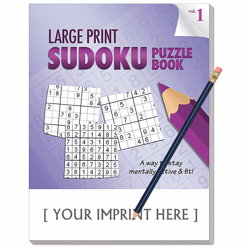 PUZZLE PACK - LARGE PRINT Sudoku Puzzle Book - Volume 1 with pencil