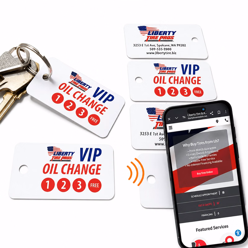 TapN'Go Colorful NFC Keychain
