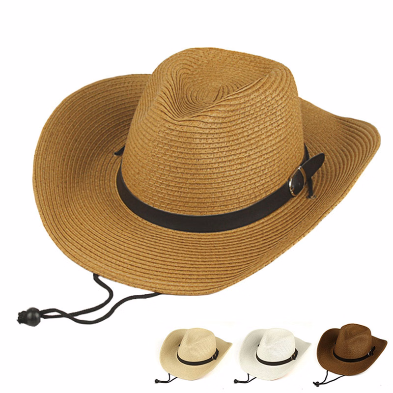 Straw Fiber Cowboy Hat