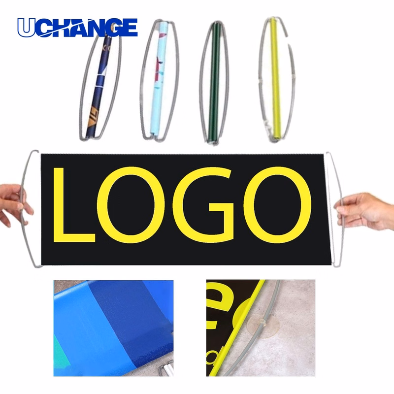 Portable Retractable Handheld Banner Flag