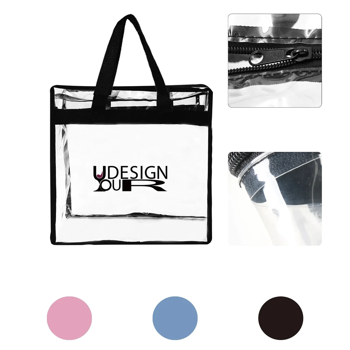 PVC Clear Stadium Tote Bag MOQ 20pcs 1