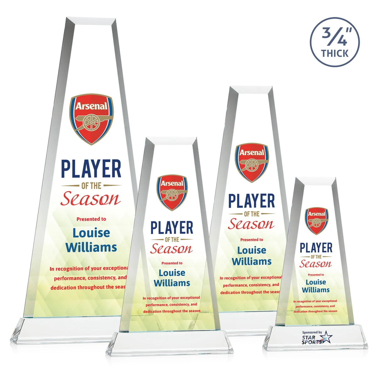 Imperial VividPrint™ Award on Newhaven Base - Clear 1