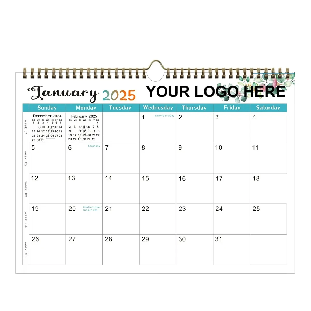 2025 Monthly Wall Calendar For Planning & Organizing 1
