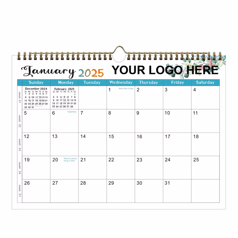 2025 Monthly Wall Calendar For Planning & Organizing