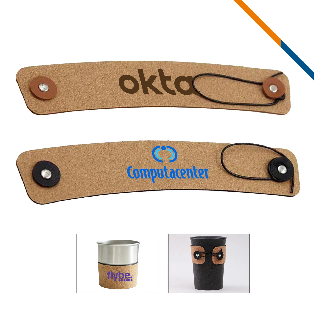 Foruy Foldable Cork Cup Sleeve 1