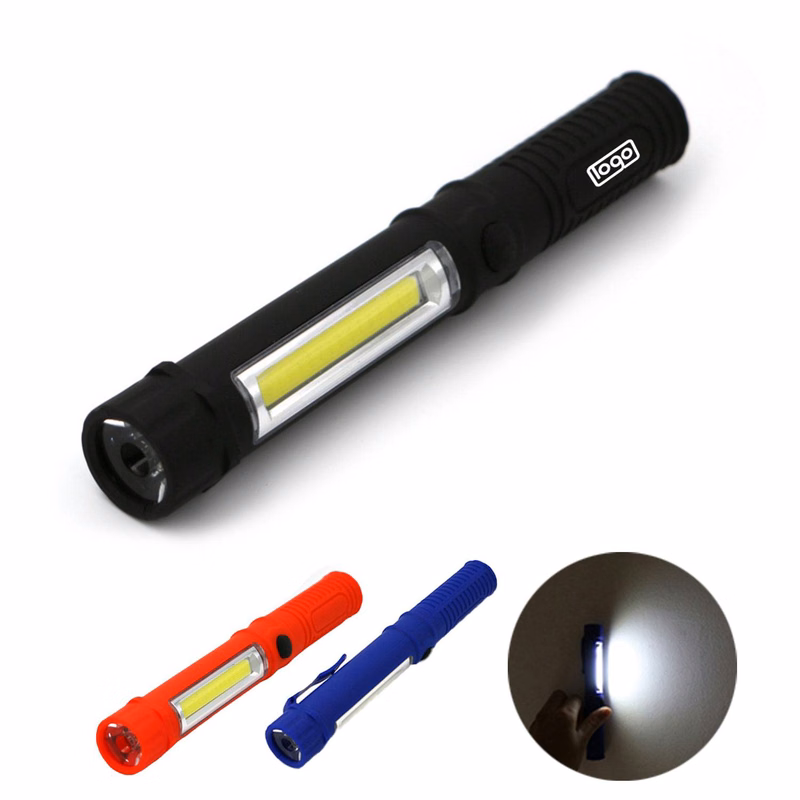 Magnetic COB Work Light Pen-Style LED Flashlight