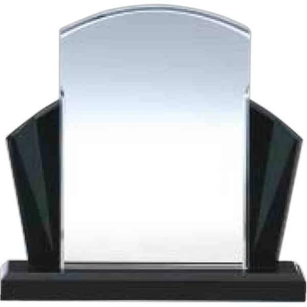 5" x 7" Black Beauty Elite Acrylic Award with Slide-in Stand 1
