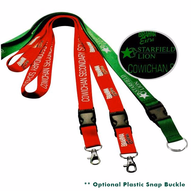 1/2" Polyester Lanyard with Glow in the Dark Printing