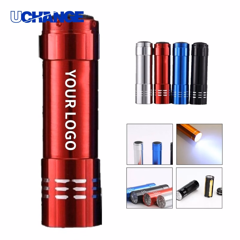 Aluminum 9LED Camping Flashlight Tool