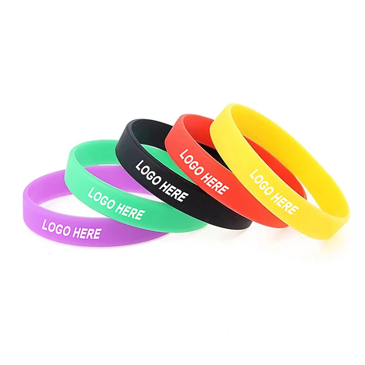 Silkscreen Silicone Bracelet/Wristband 1