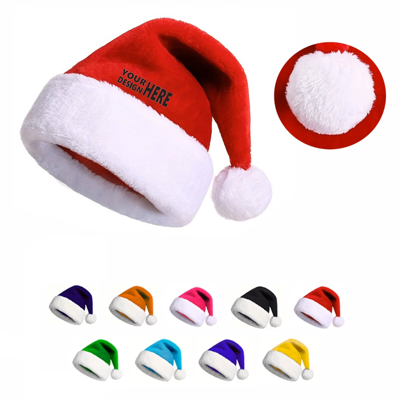 Thickened Party Colored Santa Hat