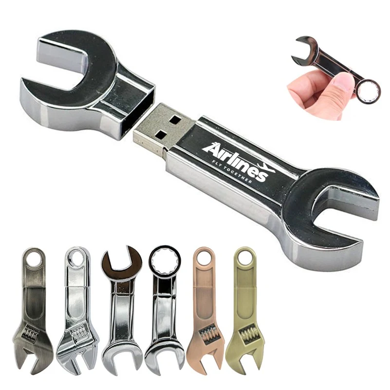 8GB Metal Wrench Shaped USB Flash Drive 1