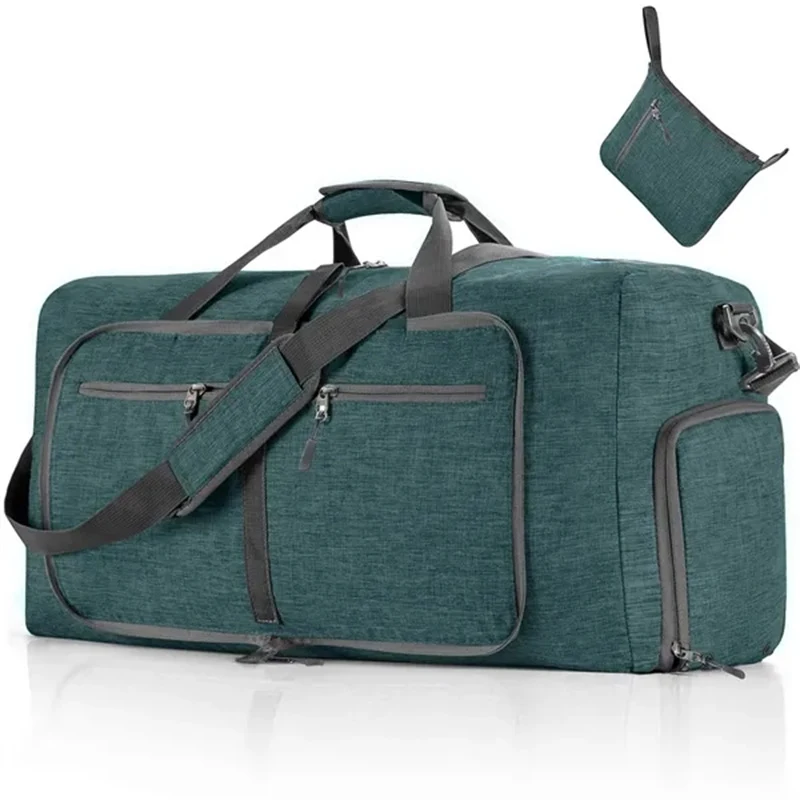 Foldable Travel Duffel Bag with Shoe Compartment 1