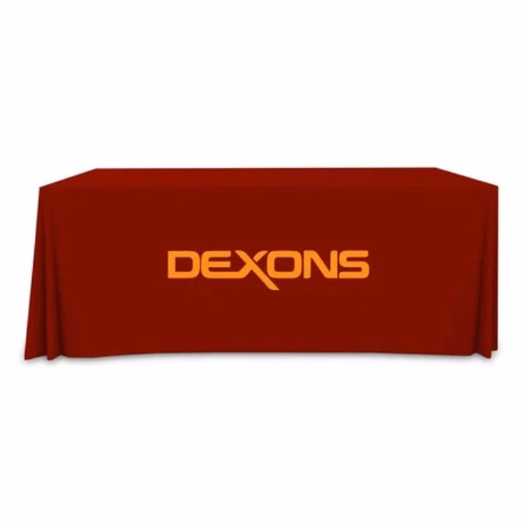 Premium Full Color Table Covers & Throws - 3 sided 6' x 2.5'