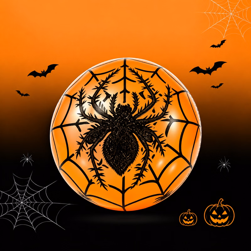 9" Halloween Inflatable Bouncy PVC Ball