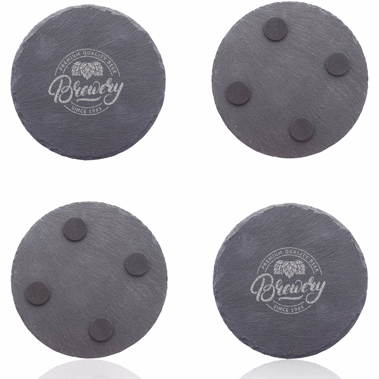 Round Slate Coaster
