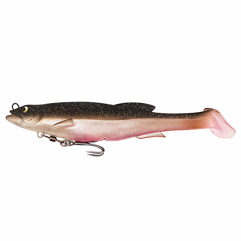 21g Lead-Free T-Tail Swivel Soft Bait Fishing Lure with Treble Hook for Saltwater