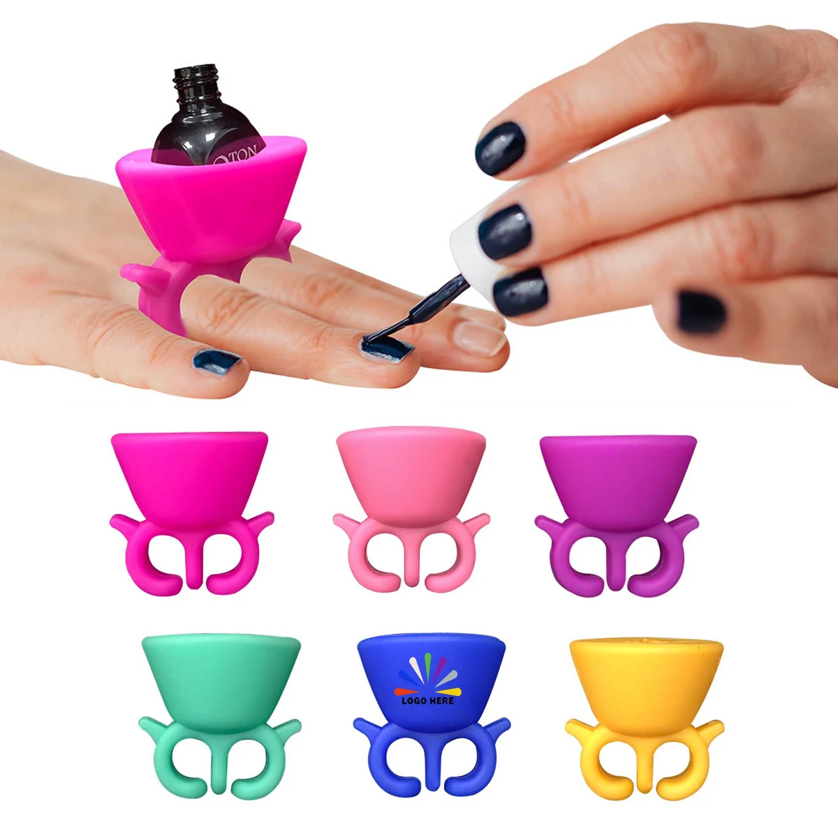Silicone Nail Polish Bottle Holder 1