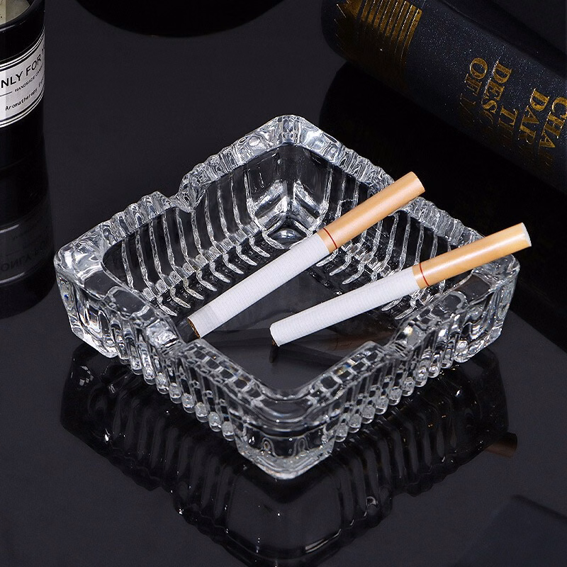 Square Glass Ashtray