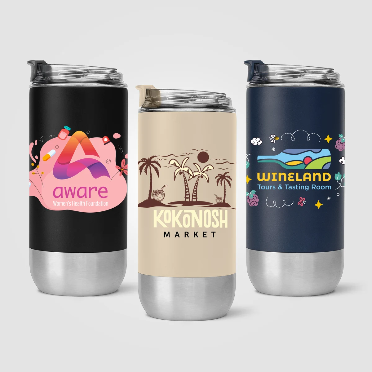 Glacier - 16 oz. Double-Wall Recycled Stainless Steel Tumbler 1