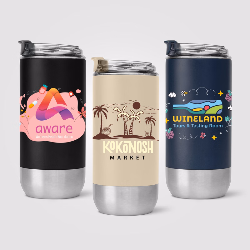 Glacier - 16 oz. Double-Wall Recycled Stainless Steel Tumbler
