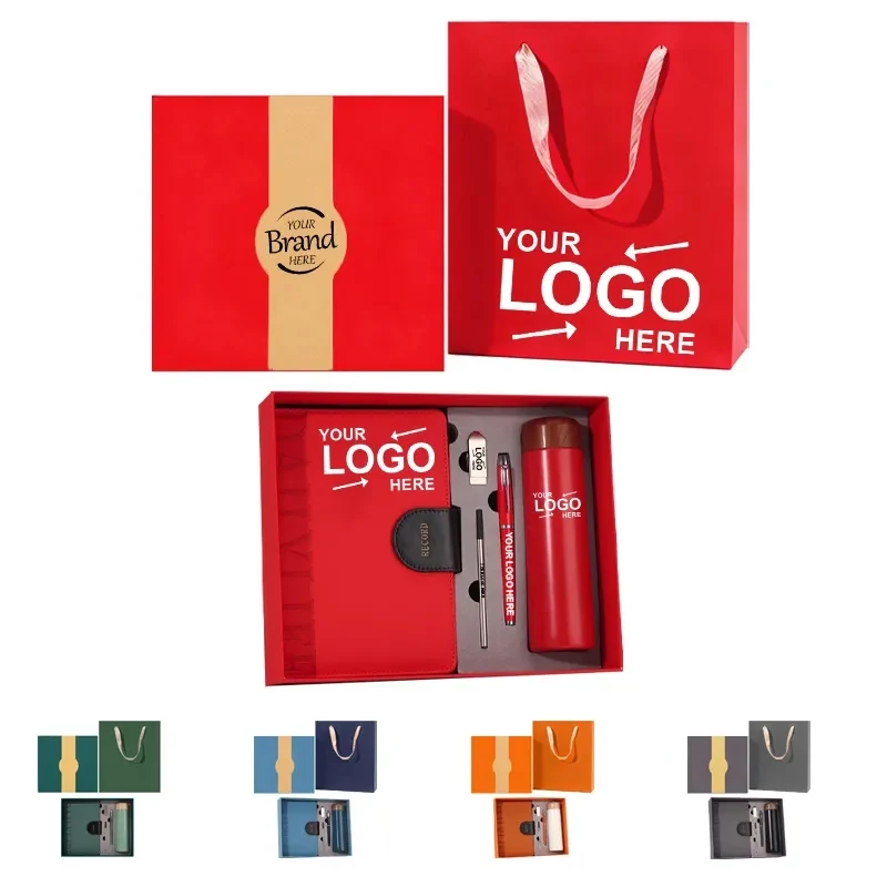 Notebook,Bottle And Usb Drive In Gift Box 1