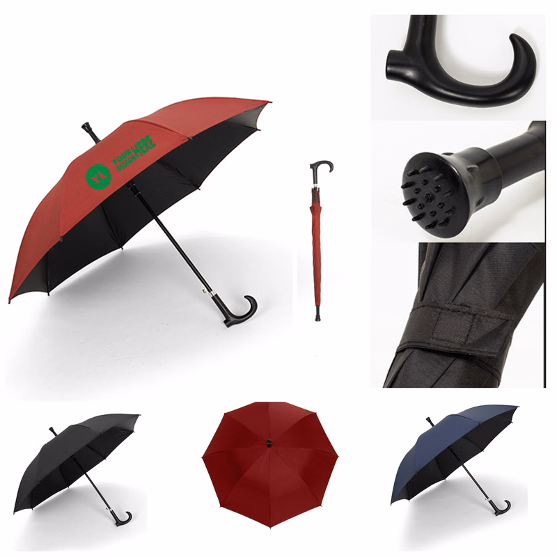 Windproof & Waterproof Hiking Umbrella With Fiberglass Ribs