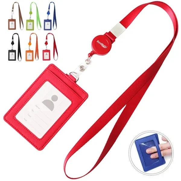 Custom Retractable ID Badge Holder with Fabric Lanyard — Corporate Identity Accessory 1